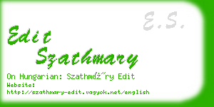 edit szathmary business card